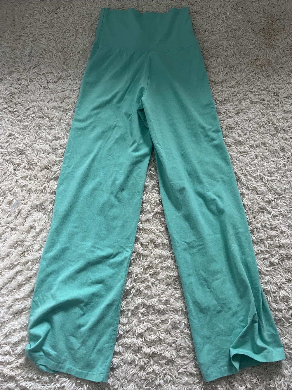 Brandy Melville Wide-Leg High-Waist Leggings in Teal